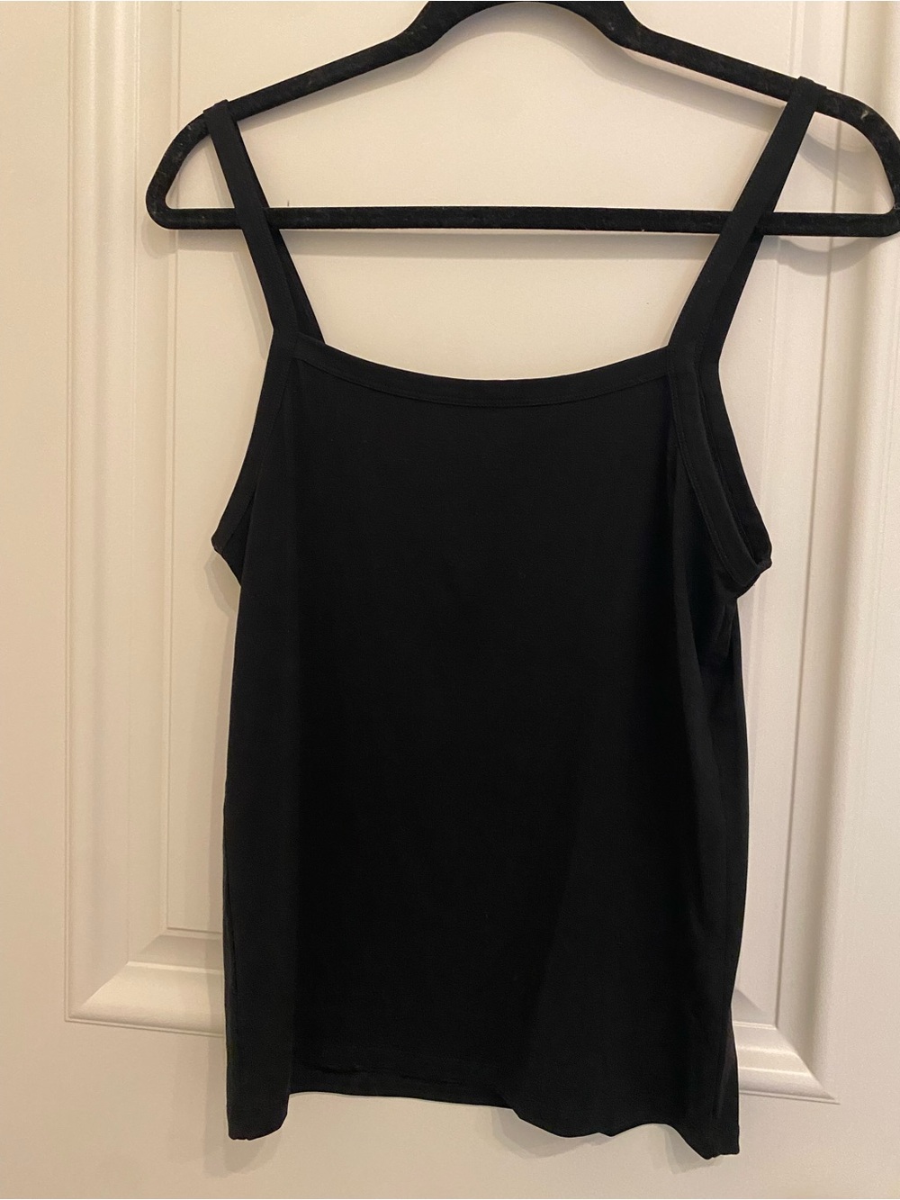 Djerf Avenue Black Square-Neck Camisole